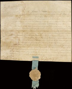 Proclamazione engrossata che concede la libertà della città a John Jay da American School