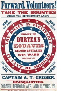 Arruolati negli Zuavi di Duryea, Secondo Battaglione, 19° Distretto, Brooklyn, c.1861