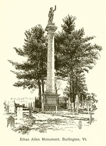 Monumento di Ethan Allen, Burlington, Vt da American School