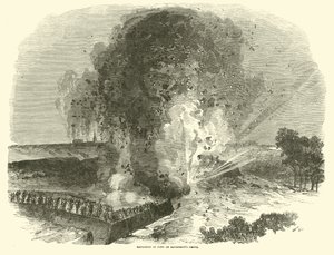 Esplosione del forte sul fronte di McPherson, giugno 1863 da American School