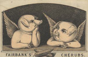 Cherubini di Fairbanks, pubblicità per il lardo di Fairbank, c.1880 da American School