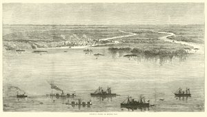 Flotta federale nella baia di Mobile, agosto 1864 da American School
