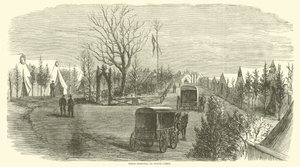 Ospedale da campo del Nono Corpo, marzo 1865 da American School