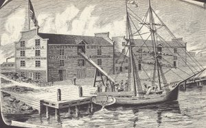 Prima spedizione di grano dal magazzino di Chicago, Newberry & Dole