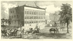 I razziatori di Forrest attaccano la prigione di Irving, agosto 1864 da American School