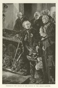 Federico il Grande alla Bara del Grande Elettore da American School