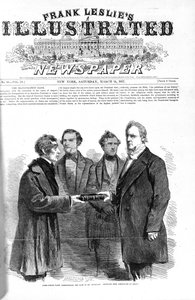 Prima pagina di Frank Leslies Illustrated Newspaper 14 marzo 1857 da American School