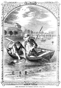 Frontespizio di Il Mistero di Marie Roget di Edgar Allen Poe (1809-49) 1852 da American School