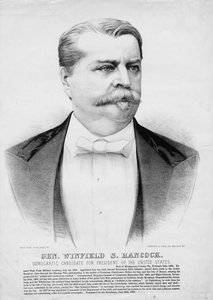 Gen. Winfield S. Hancock: candidato democratico per Presidente degli Stati Uniti