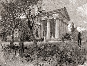 La casa del generale Robert E. Lee, Arlington, Virginia, nel XIX secolo, da 