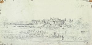 Vista generale alla fine della battaglia, dai Taccuini della Guerra Civile da American School