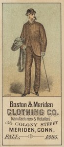 Gentiluomo in piedi con bastone