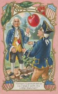 George Washington che confessa a suo padre da American School