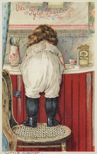 Ragazza che si sporge sul lavandino, piccolo dispetto da American School