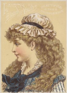 Ragazza con cappello da domestica da American School