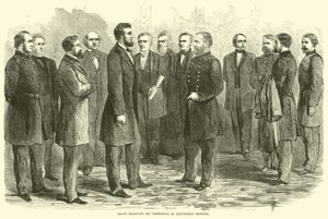 Grant riceve la sua commissione come tenente generale, maggio 1864 da American School