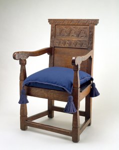 Grande sedia, Essex County, Massachusetts, 1640-85