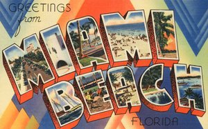 Saluti da Miami Beach, Florida da American School