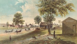 Harlem Lane, da Central Park a Manhattanville, 1865 da American School
