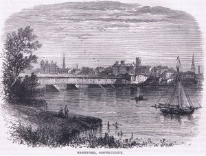 Hartford, Connecticut (1664), illustrazione da Cassell