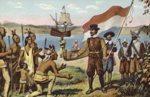 Henry Hudson sbarca a Manhattan