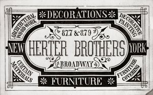 Herter Brothers, Decorazioni, Mobili, 877 & 879 Broadway, New York da American School