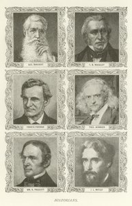 Storici, George Bancroft, T B Macauley, Francis Parkman, Theodor Mommsen, William H Prescott, J L Motley da American School