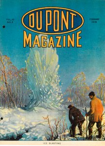 Esplosione del Ghiaccio, copertina della rivista DuPont, febbraio 1919