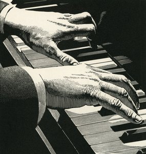 Illustrazione di Mani che Suonano un Pianoforte da American School