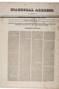 Discorso inaugurale di John Quincy Adams, 4 marzo 1825 da American School