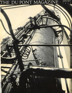 Impianto industriale, copertina della rivista DuPont, gennaio 1931 da American School