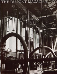 Impianto industriale, copertina della rivista DuPont, marzo 1931 da American School