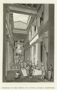 Interno del Tempio di Giove Olimpo, restaurato da American School