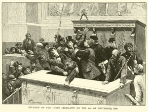 Invasione del Corpo Legislativo il 4 settembre 1870 da American School