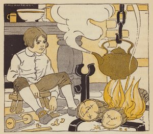 James Watt osserva il bollitore del tè della nonna da American School