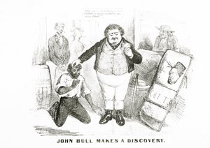 John Bull fa una scoperta (litografia) da American School