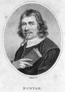 John Bunyan (1628-88) frontespizio a Il pellegrinaggio del cristiano, 1805 da American School