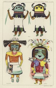 Kau, Muzribi, Lenya (litografia a colori) da American School