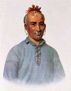 Kish-Kal-Wa, un Capo Shawnee, illustrazione da 