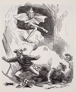 Koboldi, da La guida mondiale a gnomi, fate, elfi e altri piccoli esseri di Thomas Keightley, pubblicato nel 1880 da American School