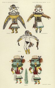 Kwahu, Palakwayo, Keca, Pawik (litografia a colori) da American School