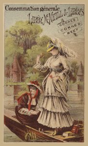 Signore che fanno puntare sul fiume mangiando carne in scatola