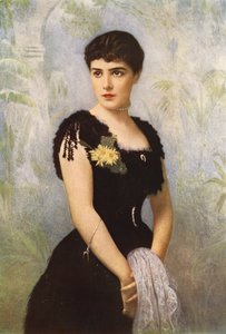 Lady Randolph Spencer-Churchill, nata Miss Jennie Jerome di New York, che sposò Lord Randolph Spencer-Churchill da American School