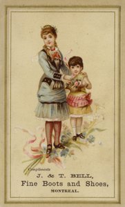 Signora e ragazza con cesto di fiori