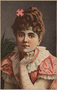 Signora con vestito rosa