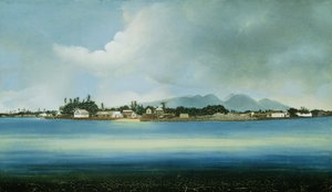 Lahina, Maui, Isole Hawaii (olio su tela) da American School