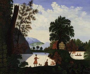 Paesaggio con indiani