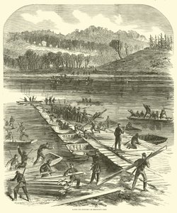 Posa dei pontoni per il corpo di Sedgwick, aprile 1863 da American School