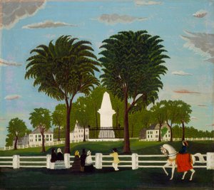 Monumento della Battaglia di Lexington, c.1830 da American School