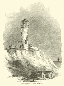 Faro al Forte Morgan, agosto 1864 da American School